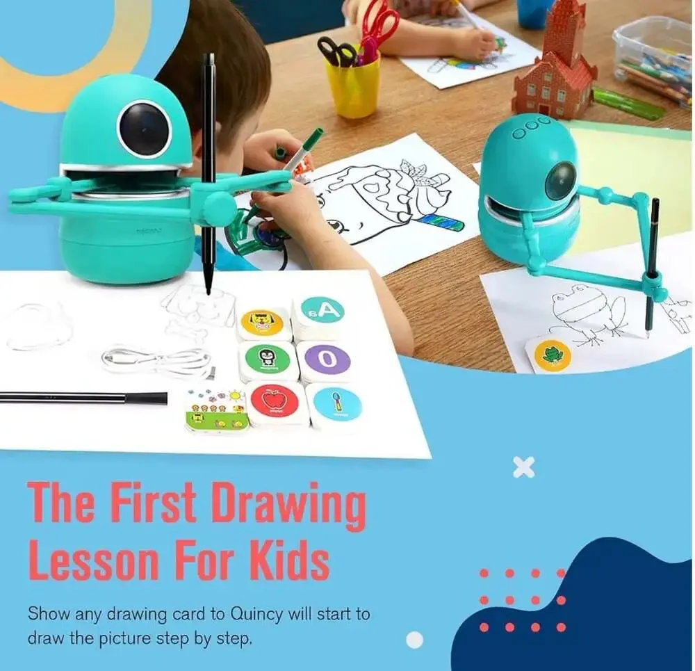 Landzo Quincy The Robot Artist Educational Drawing Toy